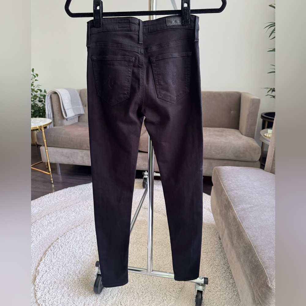 AG Farrah High Rise Skinny Black Jeans Size 24 EUC - Picture 5 of 9